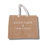 Jute Beach Tote Bag