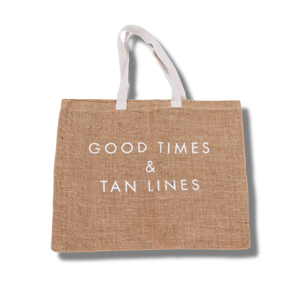 Jute Beach Tote Bag