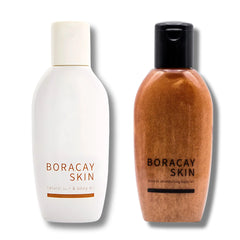 Boracay Skin Glow Bundle featuring Bronze Shimmering Body Oil and Natural Sun and Body Oil